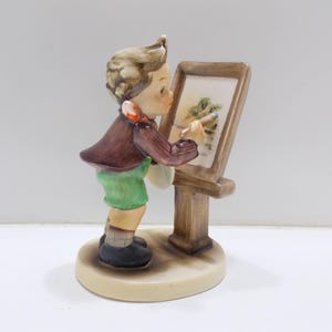Vintage Napcoware AH3F, Painting (18-2) Hummel-Like Boy Painting on Easel