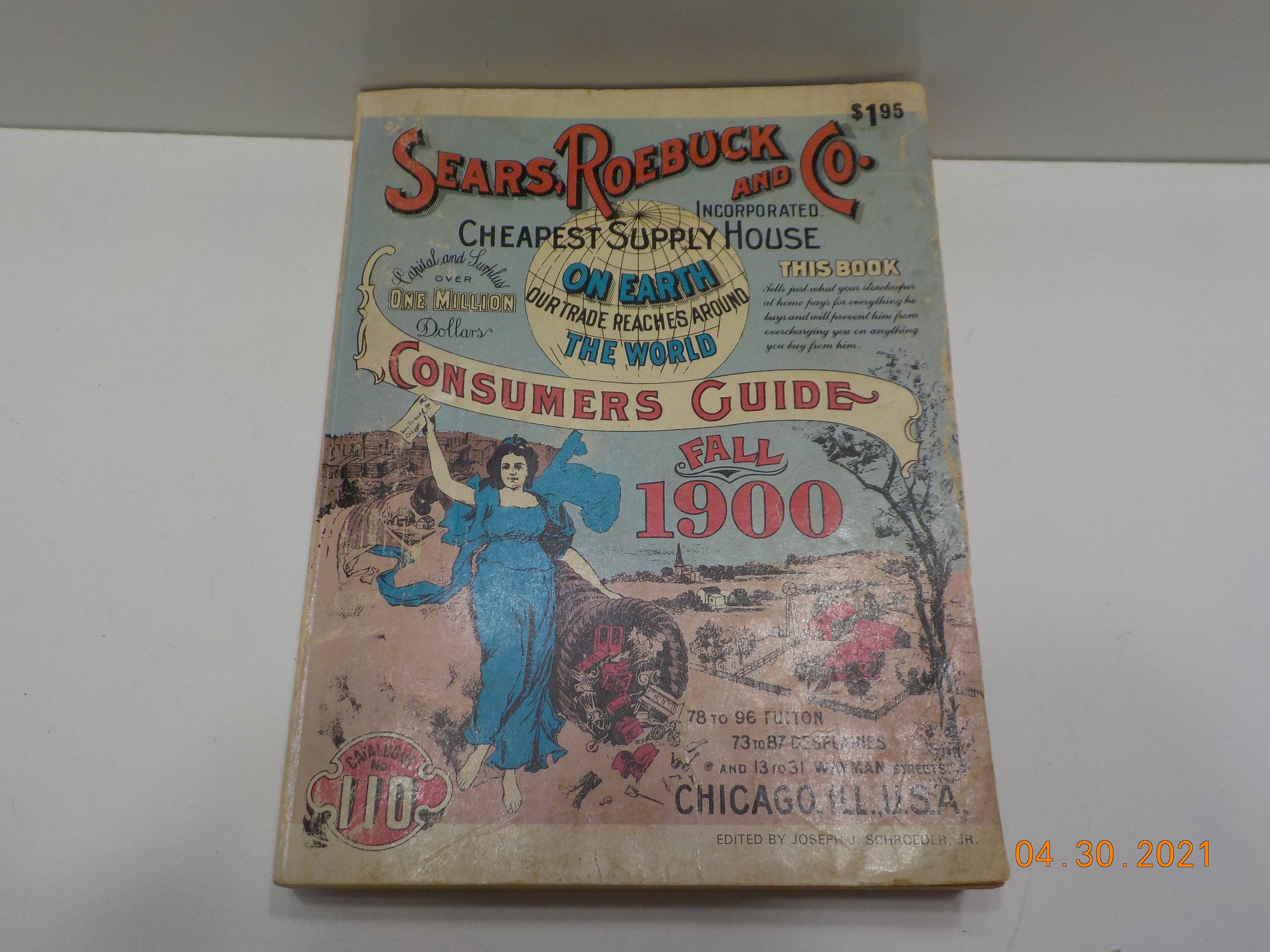 Vintage 1970 Copyright. Fall 1900 Sears, Roebuck Catalogue