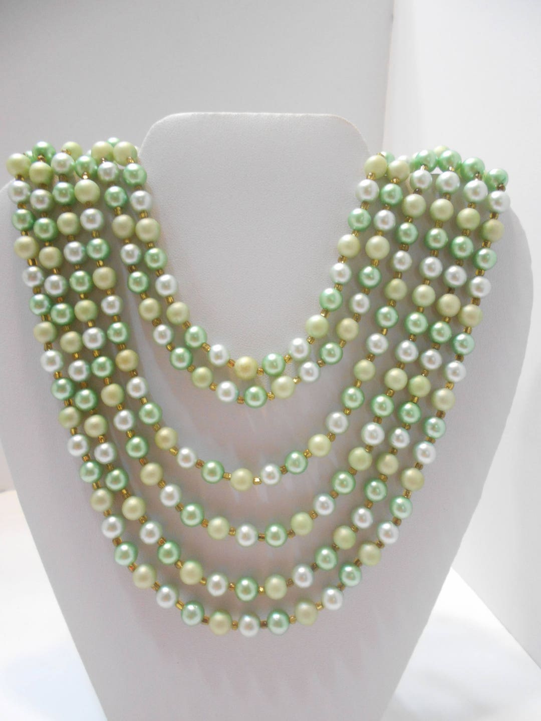 ☆【VINTAGE HOLLYWOOD】☆Pastel Star Beads Pearl Necklac.e☆ 関税込☆VINTAGE HOLLYWOOD☆Pastel Star Beads Pearl Necklace