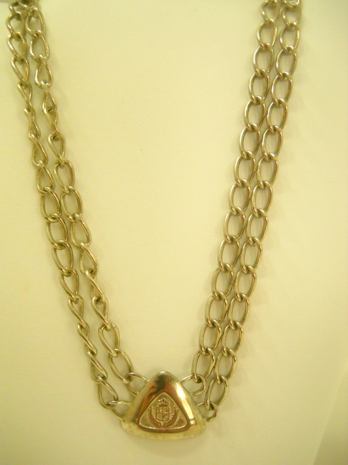 Vintage Liz Claiborne XCV Silver Tone Choker Necklace (5060 Vintage Liz Claiborne XCV Silver Tone Choker Necklace (5060