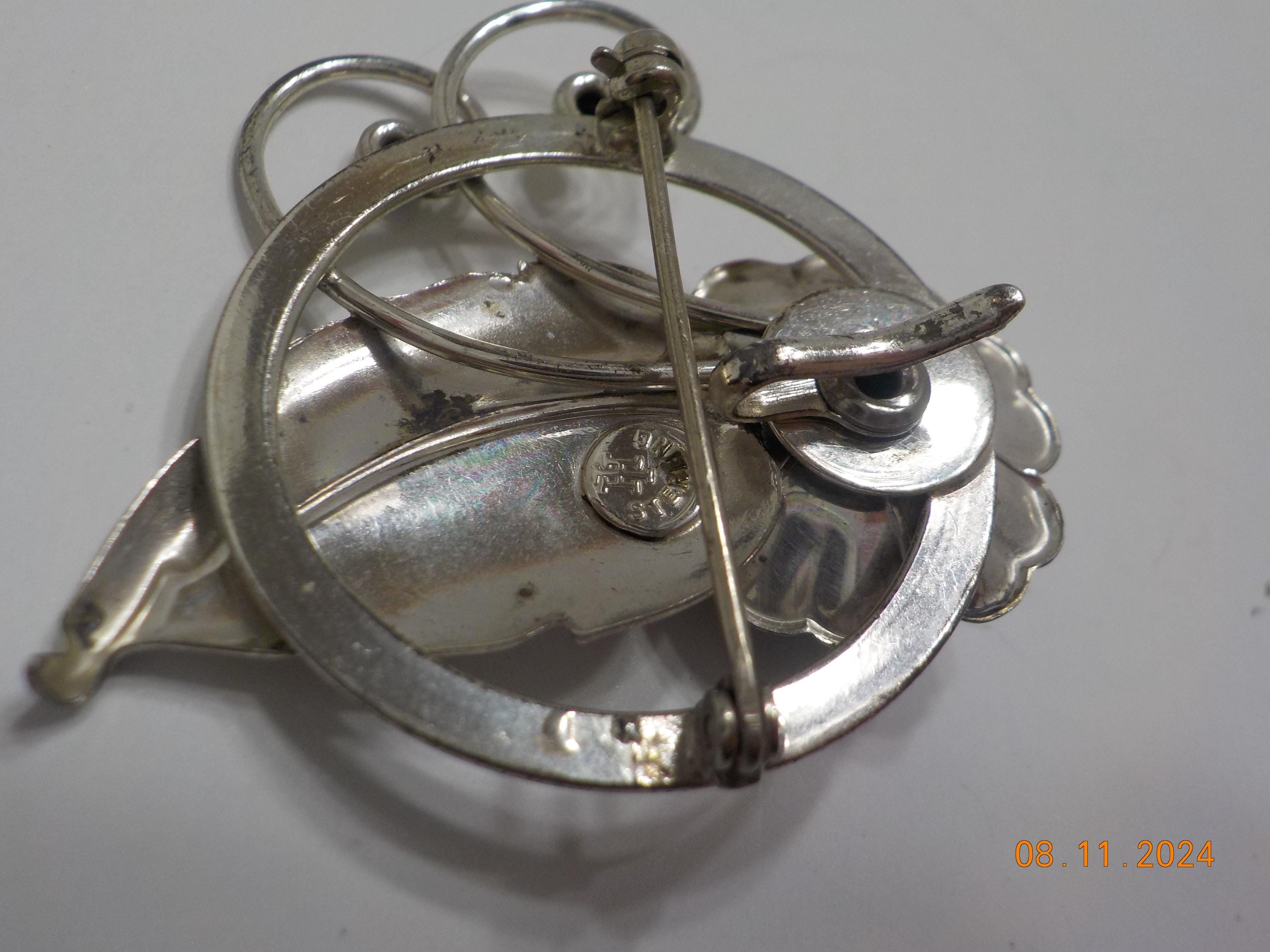 Vintage Harry Iskin Sterling Pendant/brooch 998/1039 Prong Vintage Harry Iskin Sterling Pendant/brooch 998/1039 Prong
