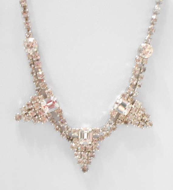 Vintage Sparkly Rhinestone Choker Necklace (5668) 