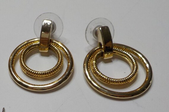 Vintage Lot Six Pairs Pierced Earrings (8133) Sta… - image 7