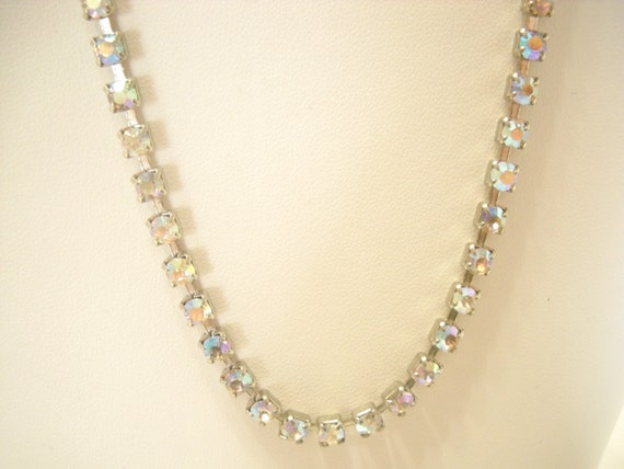 Vintage 15" AURORA BOREALIS NECKLACE (4432) - image 1