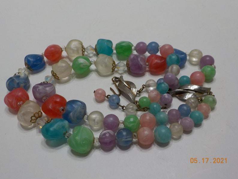 9239 Choker Necklace /& Clip Earrings Vintage Cathe/' Demi Parure