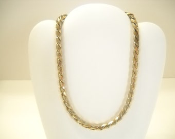 Vintage Barclay Gold Tone Choker Necklace (4461)