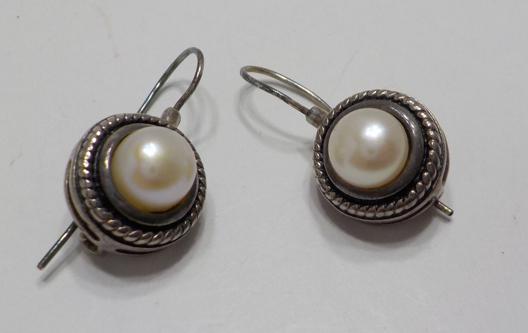 Nv Silver Earrings Etsy