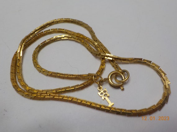 Vintage Trifari Cobra Chain Choker Necklace (5298… - image 4