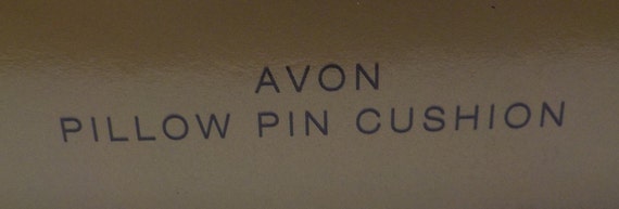 Vintage Avon Pillow Pin Cushion (1647) Lapel Pin … - image 5