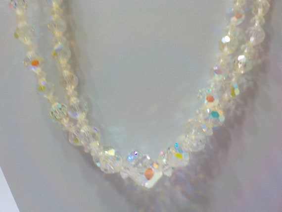 Vintage Austrian Crystal Double Choker Necklace (… - image 2