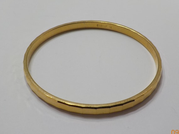 Vintage Monet Gold Tone Bangle Bracelet (4841) - image 2