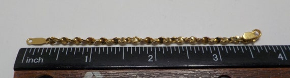 Vintage 24K HGE Twisted Baby Bracelet (6020) 3 1/… - image 3