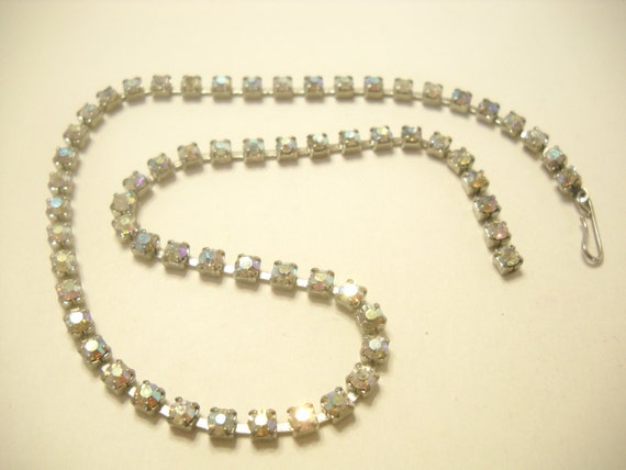 Vintage 15" AURORA BOREALIS NECKLACE (4432) - image 4