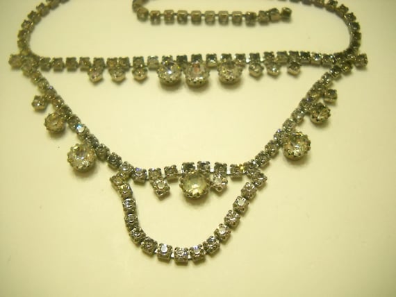 アクセサリー vintage Vintage Sparkly Draping Rhinestone Necklace (9440) - Etsy