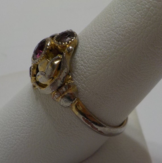 Vintage Avon Faux Amethyst Ring (2731) Size 9.5 - image 4