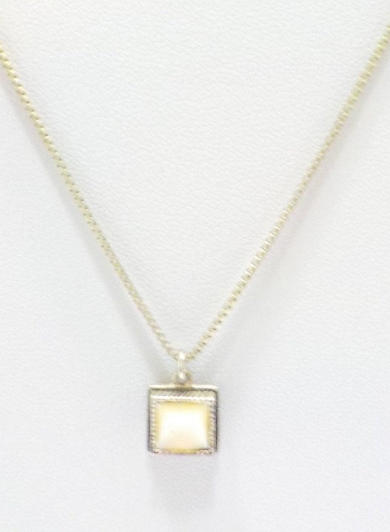 Vintage Napier Mother of Pearl Pendant Necklace (… - image 5