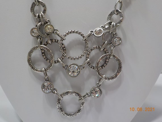 Vintage Premier Designs Choker Necklace (5809) Rh… - image 1