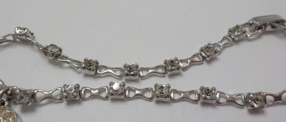 Vintage EB Rhinestone Tennis Bracelet (7208) Pave… - image 4