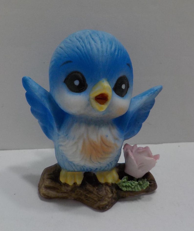 Vintage Bluebird Figurines (37) Taiwan - Etsy