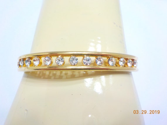 Vintage Rhinestone Bangle Bracelet (9228) Joan Riv