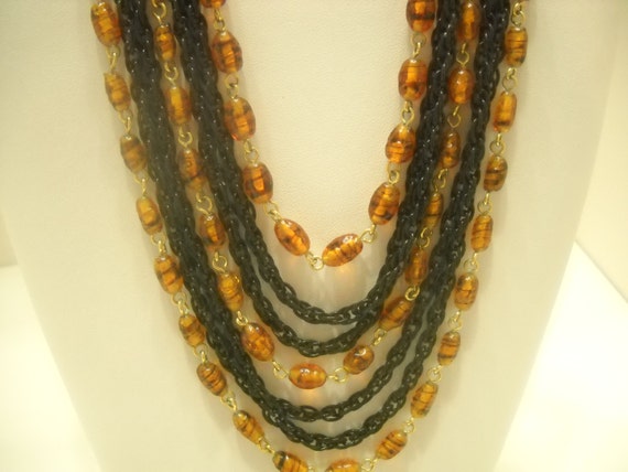 Vintage Demi Parure (4990) Five Strand Necklace &… - image 2