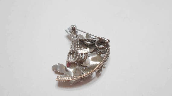 Vintage A & Z Sterling Leaf Brooch (5526) - image 5