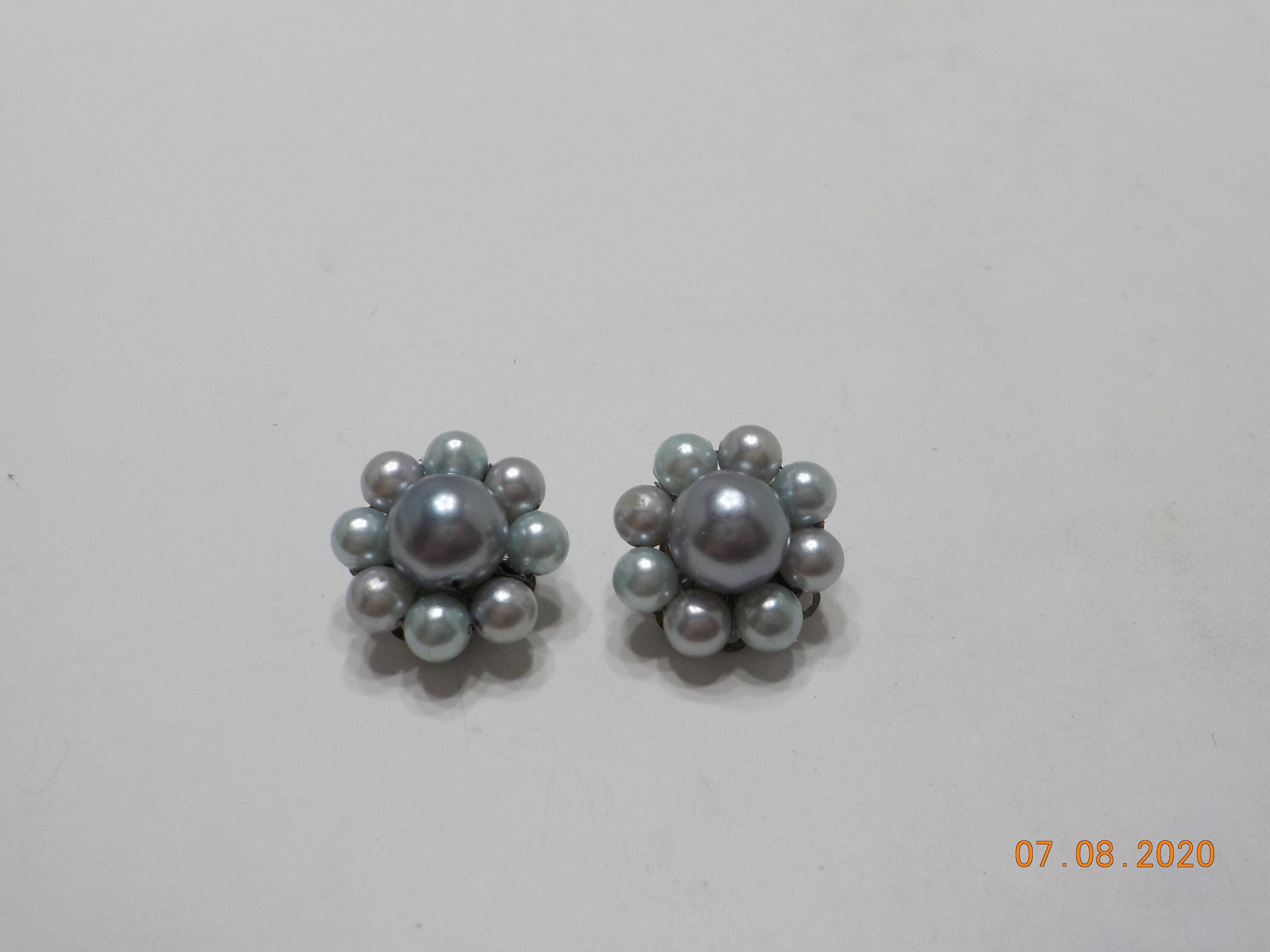 Faux Pearl Clip on Earrings 2889 Japan 
