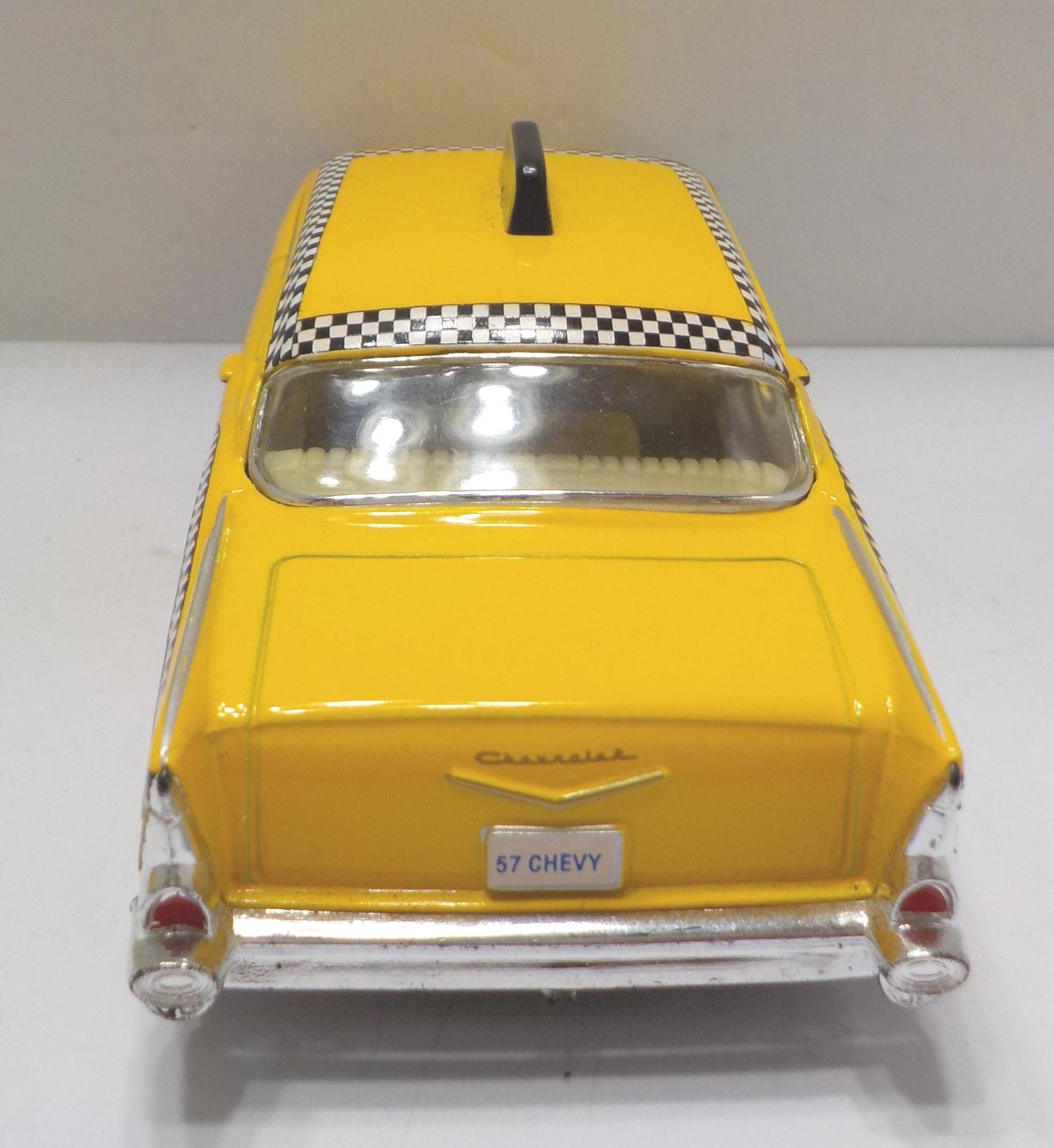 Vintage Kinsmart 1957 Chevrolet Bel Air (16-1) Taxi--1/40 Scale