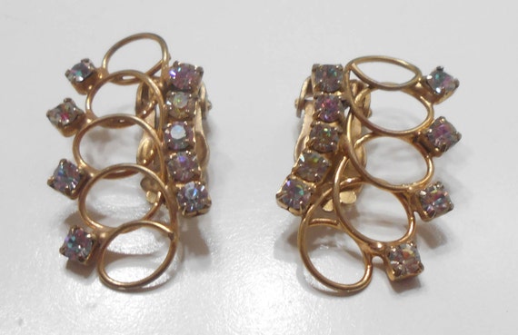 Gorgeous Scalloped Rhinestone Choker Necklace Dem… - image 9