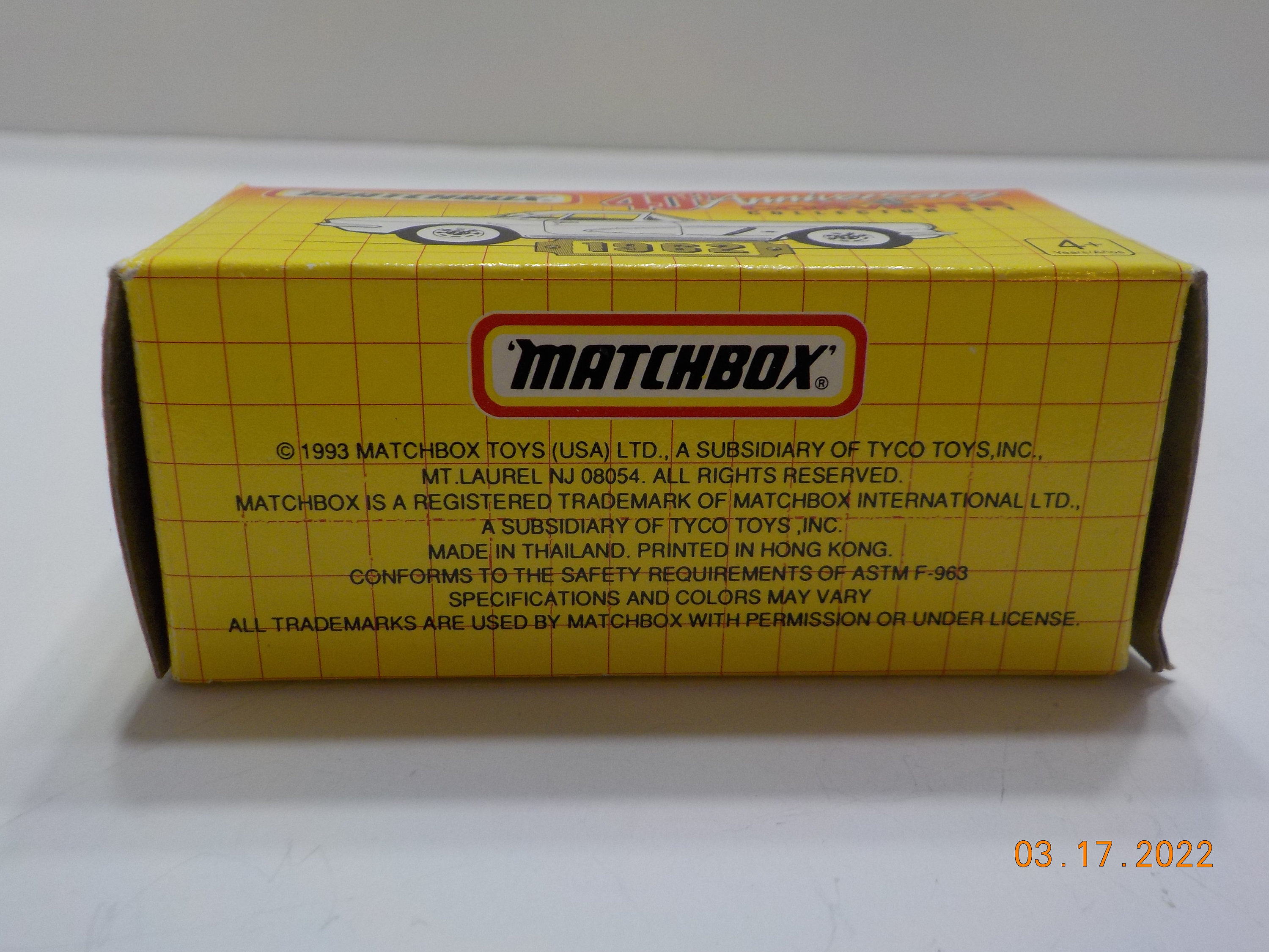 Vintage Matchbox 40th Anniversary 