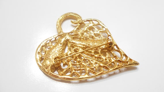Vintage Rhinestone Leaf Brooch (7447) - Etsy