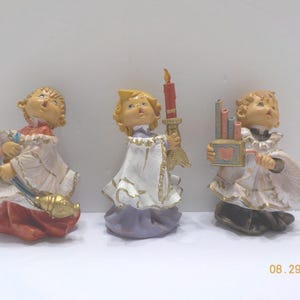 Vintage 1987 Fontanini Christmas Figurines--Altar Boys--Made In Italy--Simonetti