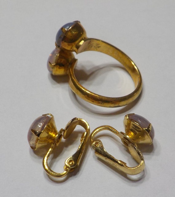 Vintage Judy Lee Demi Parure (833) Clip Earrings … - image 3