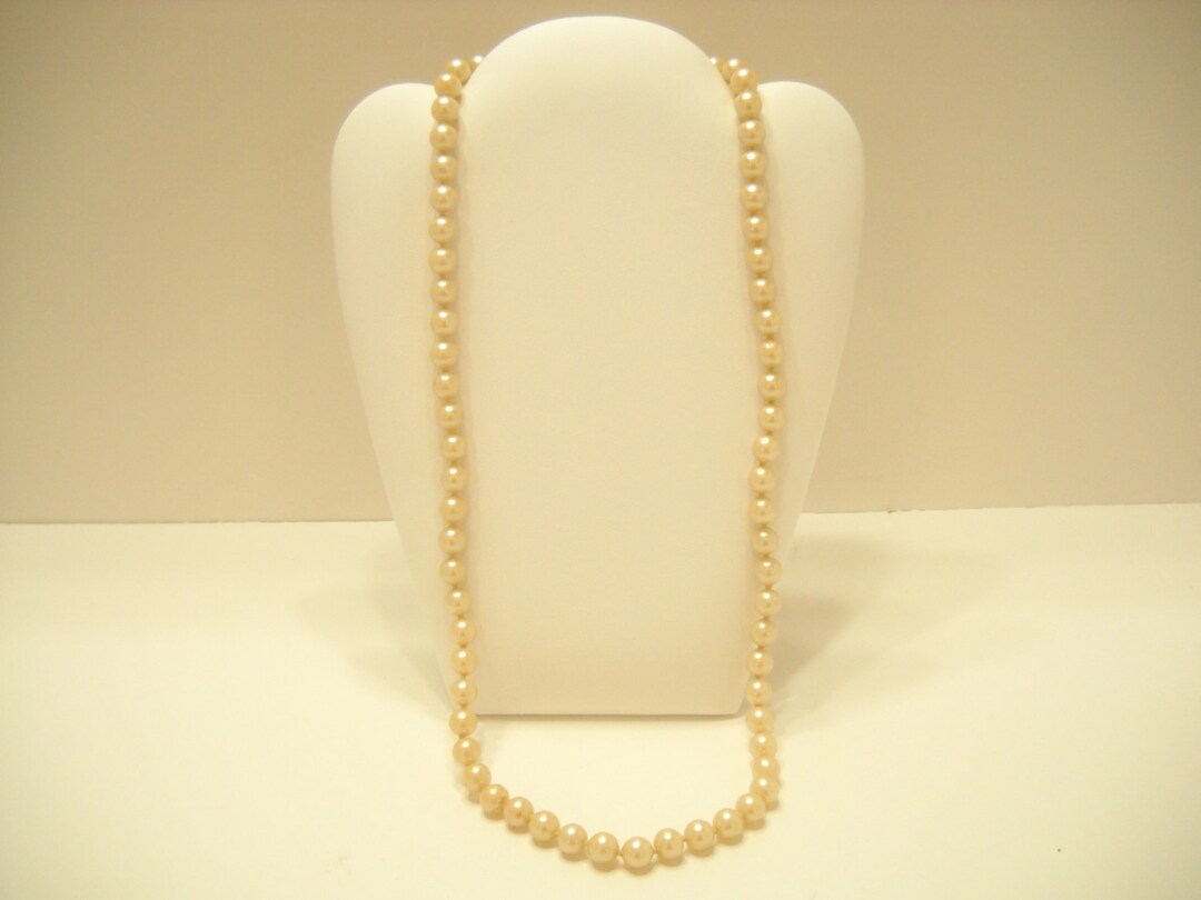 【HYERES LOR】24FW★ H edition SL WH Pearl Bead Necklace 8mm Vintage 24