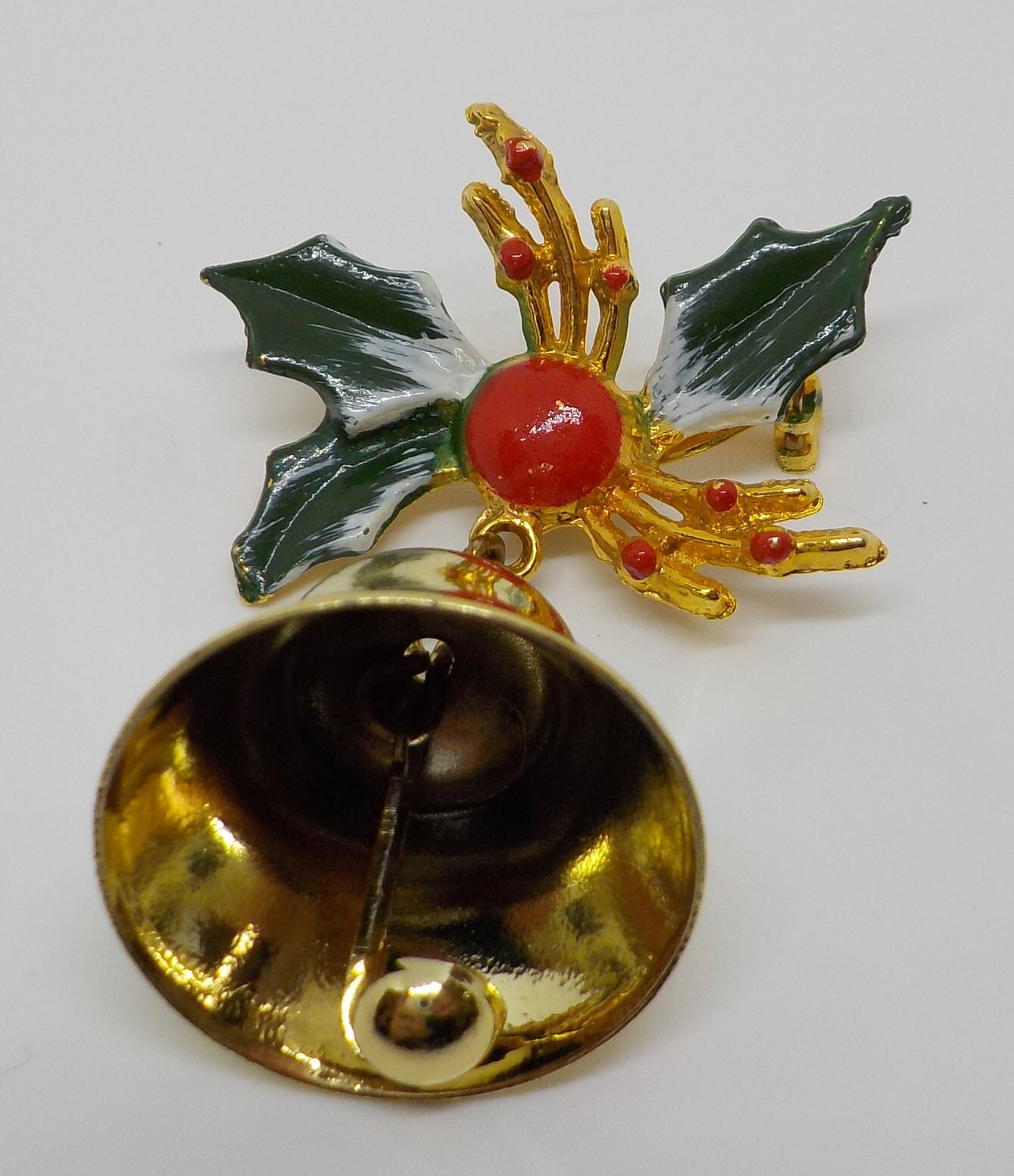 Bell♡ Vintage Gold Tone Jingle Bell Brooch (6121) Jingling Bell - Etsy