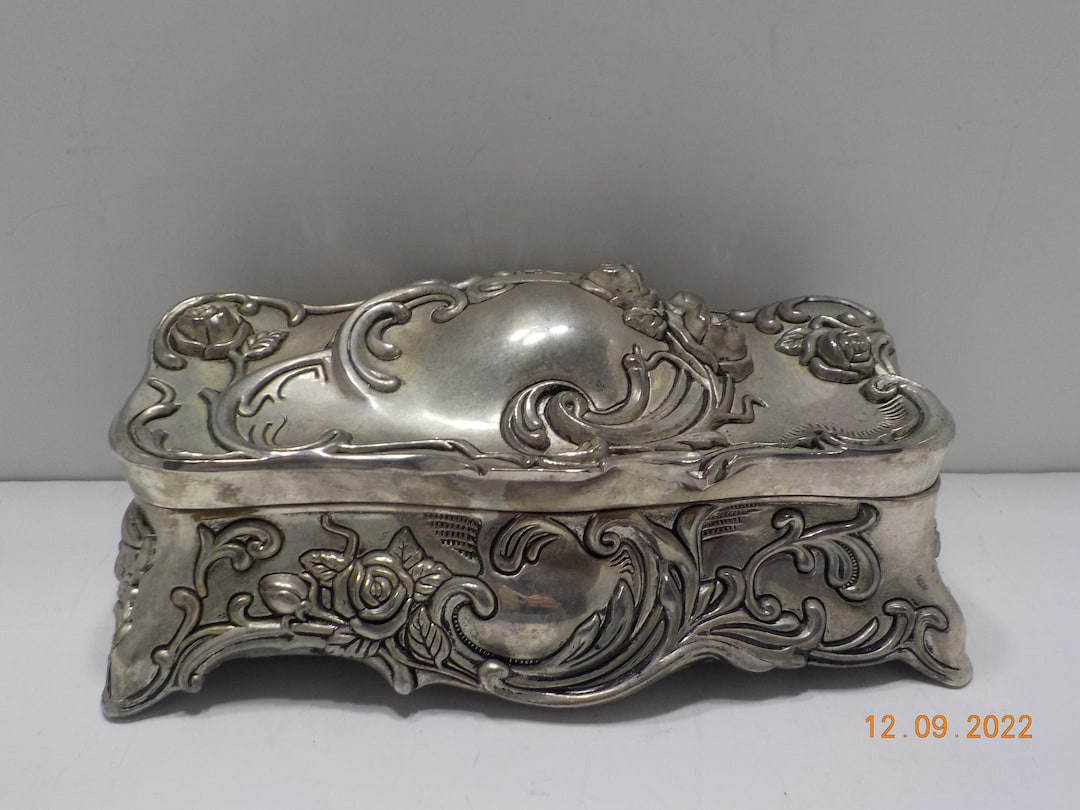 【GODINGER】 薔薇のジュエリーボックス【シルバープレート】ローズ Godinger Silver Plated Rose Jewelry Box | eBay
