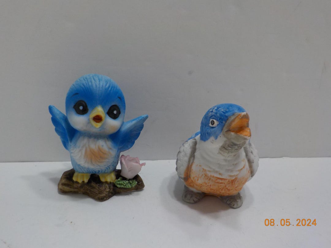 Vintage Bluebird Figurines (37) Taiwan - Etsy
