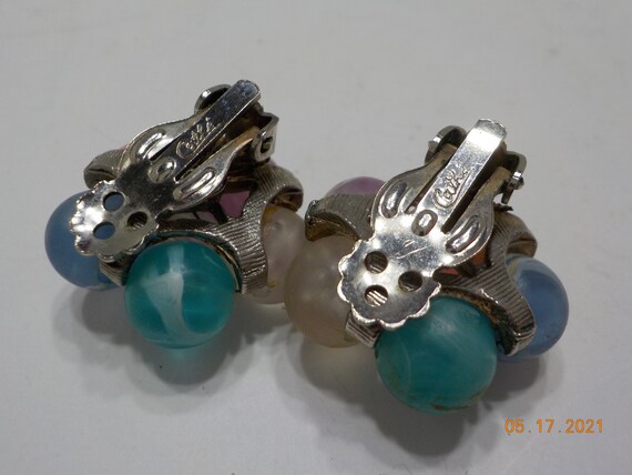 9239 Choker Necklace /& Clip Earrings Vintage Cathe/' Demi Parure