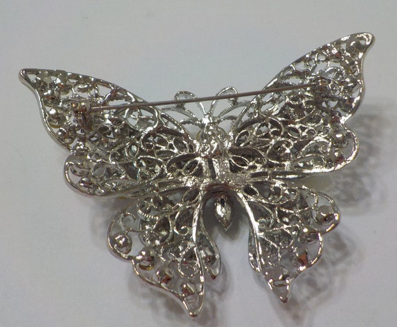 Vintage Extra Large Butterfly Brooch (3283) Auror… - image 4