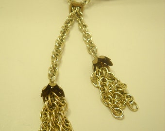 Vintage Gold Chain‎ Tassel Belt Necklace Convertible Statement Piece 36\