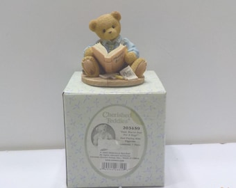 Vintage 2003 Cherished Teddies (CL) Priscilla Hillman--"Dad, You're Due For A Hug".