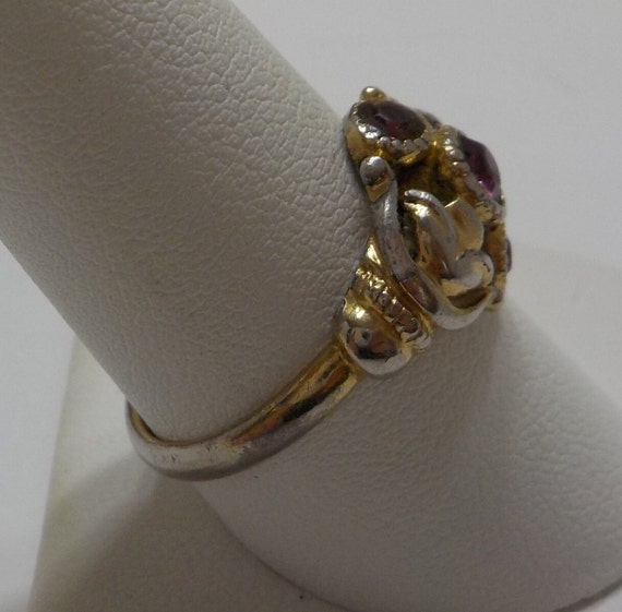 Vintage Avon Faux Amethyst Ring (2731) Size 9.5 - image 5