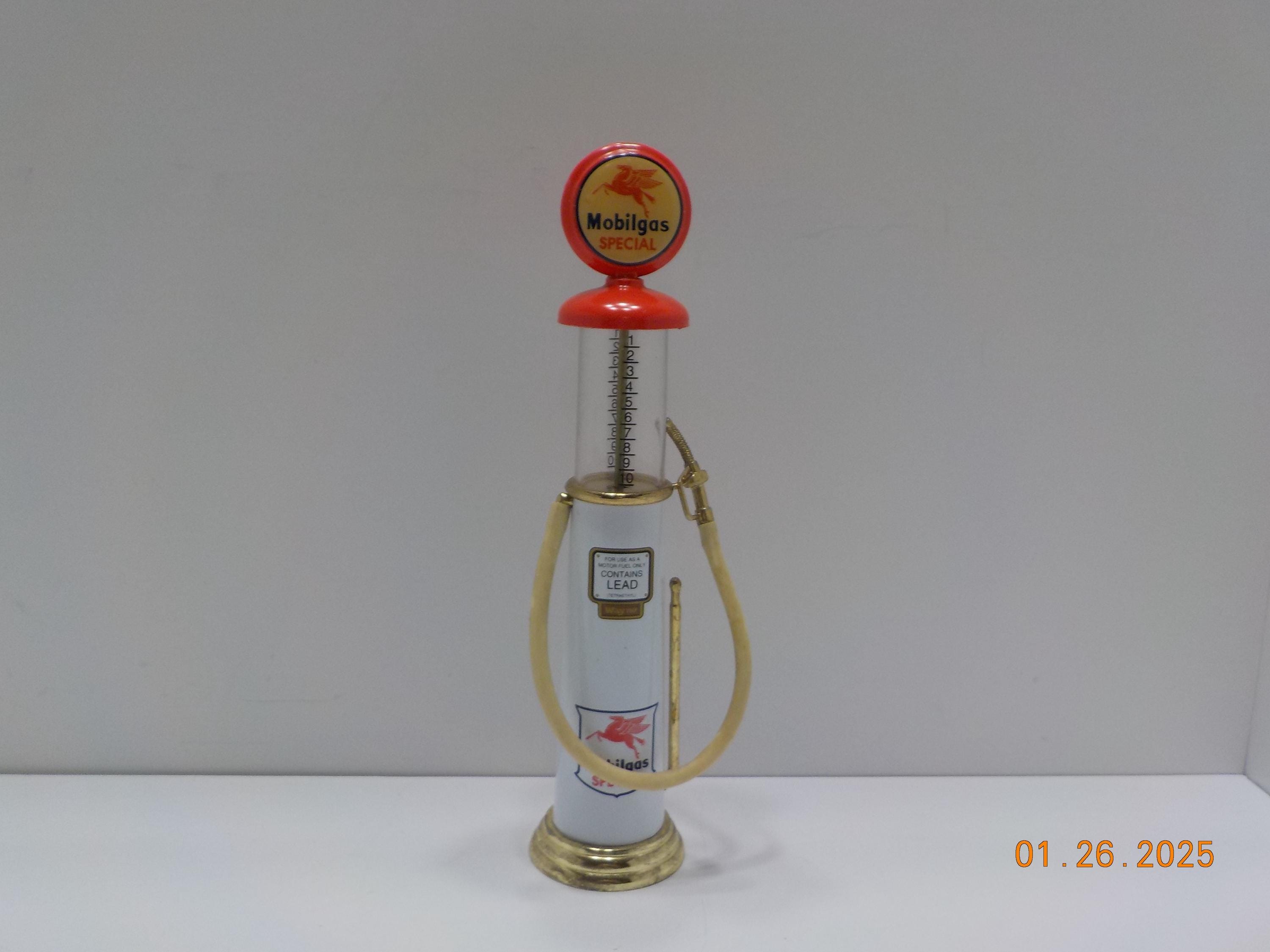 【ブリキ】ダブルデッカーバス Mobilgas Shell Levland Vintage Gear Box Collectible--mobilgas Special Gasoline Pump (9
