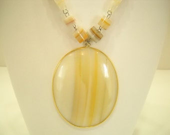 Gorgeous Agate Pendant Necklace (9371)