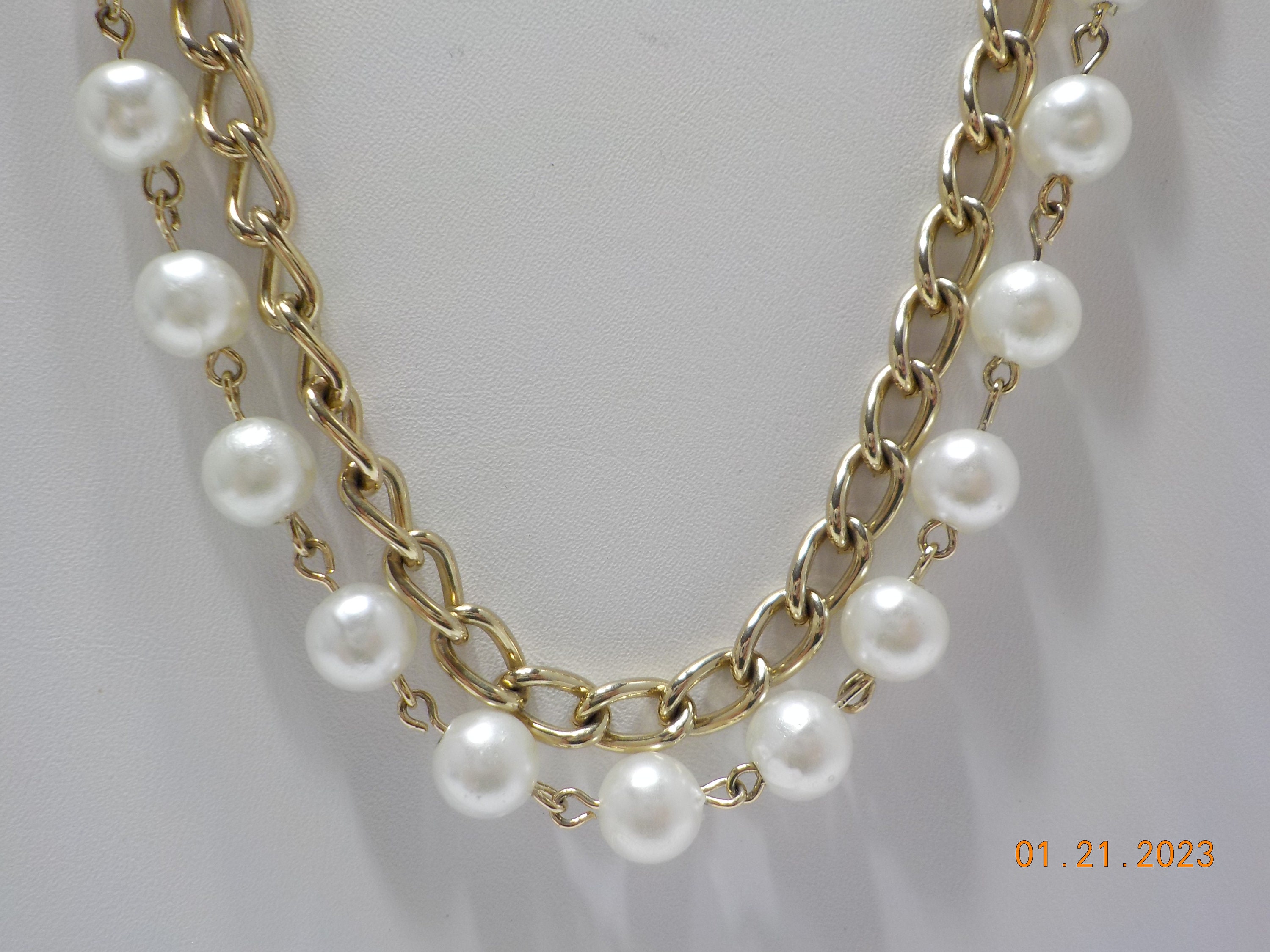 Double Strand 36 inch Pearl Necklace
