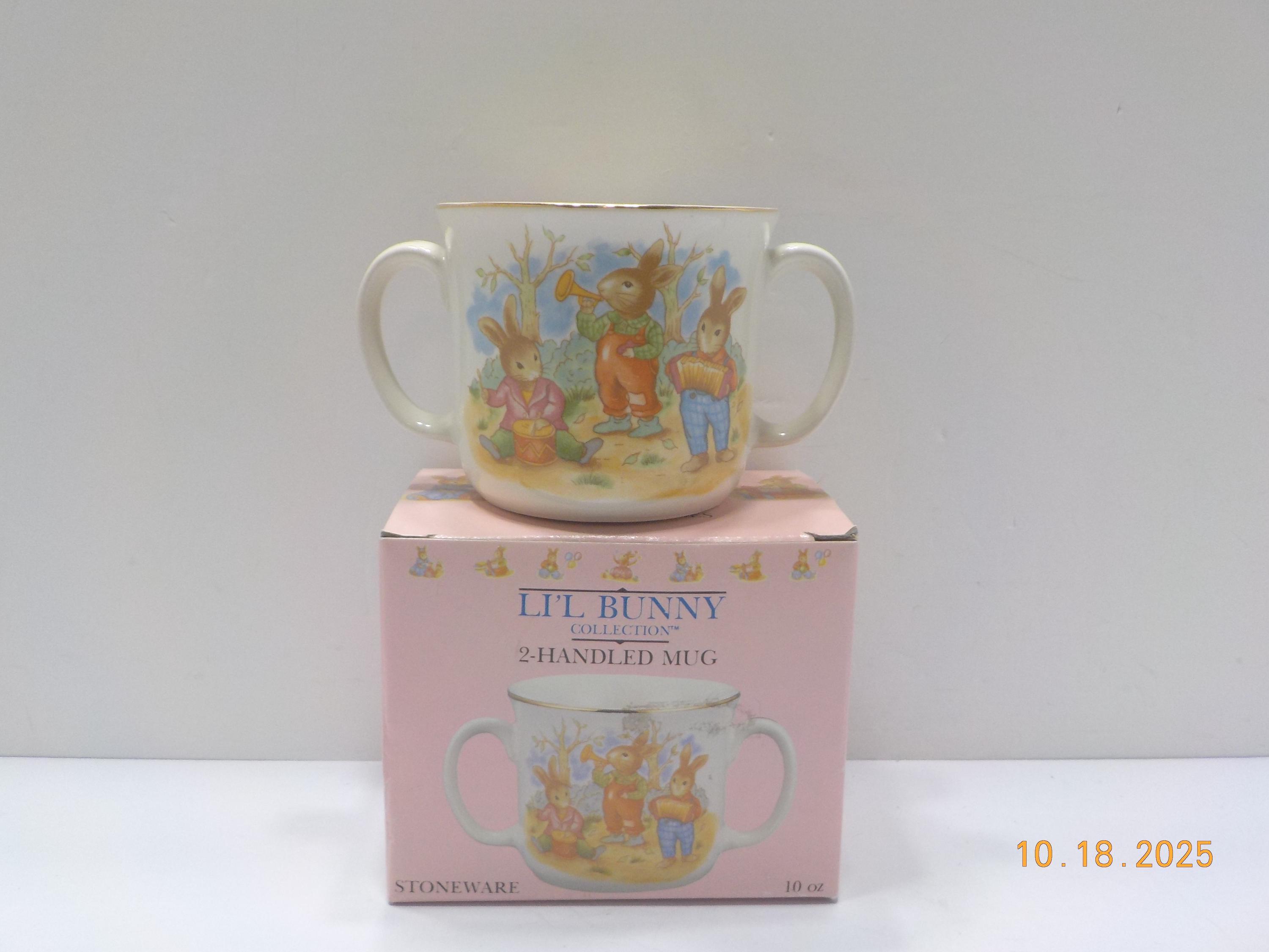 Vintage 1988 LI'L Bunny 2-handled Mug---10 Oz. Stoneware (6) Original  Box---japan - Etsy