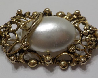 Faux Pearl Brooch | Etsy Faux Pearl Brooch | Etsy