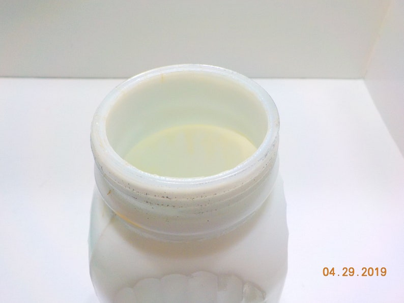 33 Aluminum Lid HA Vintage Milk Glass Pepper Shaker