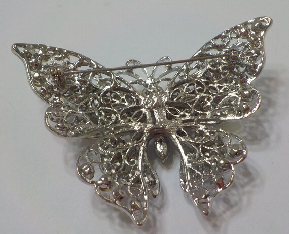 Vintage Extra Large Butterfly Brooch (3283) Auror… - image 3