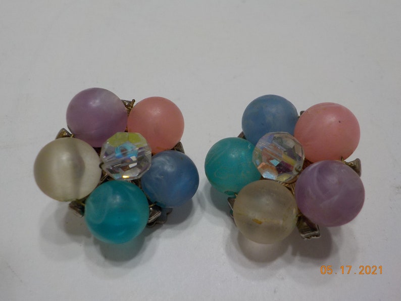 9239 Choker Necklace /& Clip Earrings Vintage Cathe/' Demi Parure